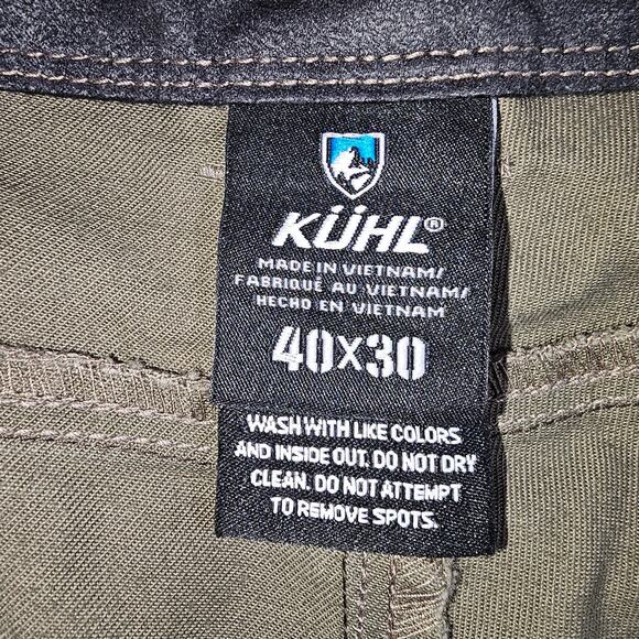 Kuhl Men's Vintage PatinaDye Outdoor Relaxed Brown Performance Pants 40x30 - Picture 6 of 14